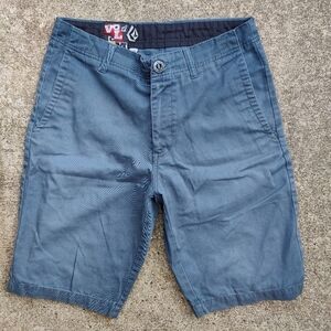 Vintage Y2K 2000s VOLCOM Faded Blue Casual Skater Skate Shorts Mens Size 30